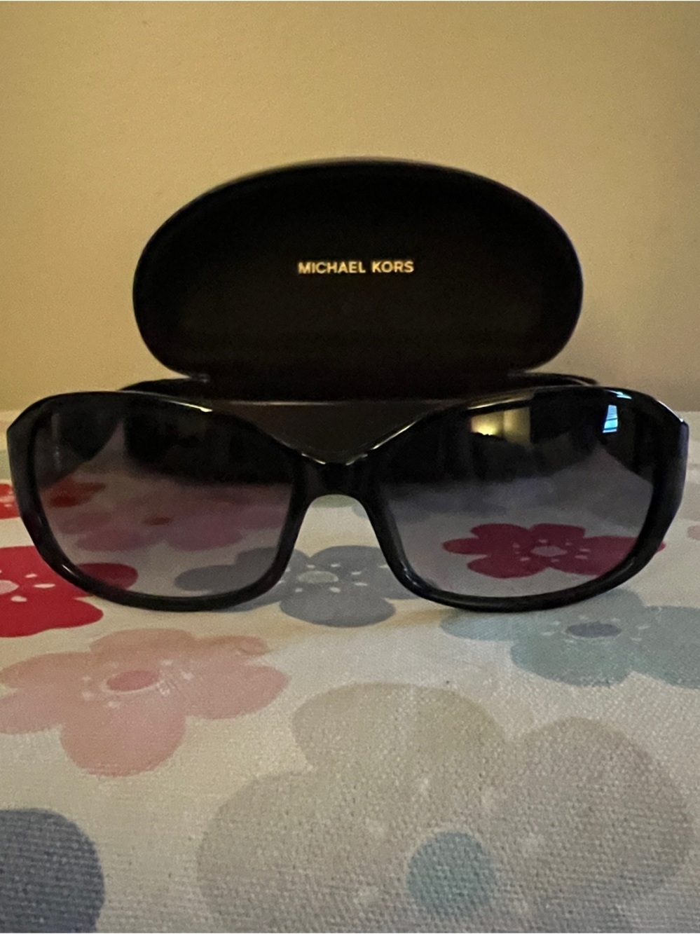 Michael Kors Black Frame Sunglasses with Gradient Lenses